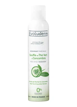 Дезодорант-спрей Evoluderm Green Tea & Cucumber із зеленим чаєм та огірком без солей алюмінію 200 мл