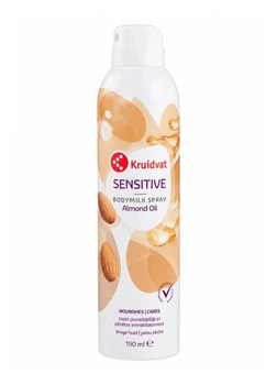 Лосьйон-спрей для тіла Kruidvat Sensitive Body Milk Spray Almond Oil для сухої шкіри 190 мл