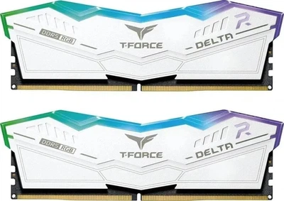 Оперативна пам'ять TEAM 32 GB (2x16GB) DDR5 6000 MHz T-Force Delta RGB White (FF4D532G6000HC38ADC01)