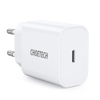 Сетевое зарядное устройство Choetech PowiX USB-C PD 20W White (Q5004-EU-WH)