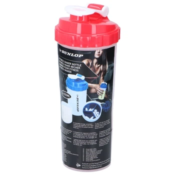 Пляшка спортивна шейкер Dunlop 550 мл Red (8711252135847RED)