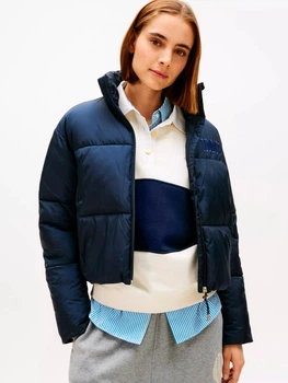 Куртка демисезонная короткая женская Tommy Hilfiger 699857861 XL Синяя (1161041075)