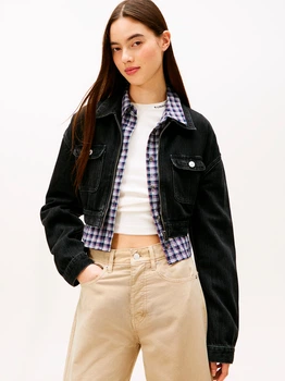 Джинсовая куртка женская Tommy Hilfiger 914278352 M Черная (1161048342)