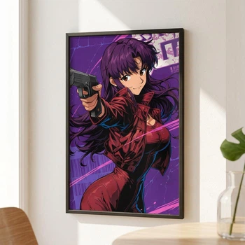 Постер 30х40см у рамці зі склом Mari з аніме Evangelion