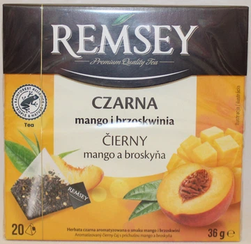 Чай Remsey Mango Brzoskwinia 20 пірамідок