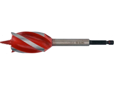 Свердло по дереву YATO 32 x 165 мм HEX 1/4" 4-спіральне YT-44690
