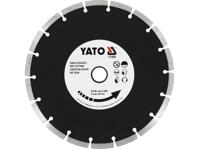 Диск алмазний сегментний YATO SEGMENT 230 x 22.2 мм товщина 2.7 мм YT-6005