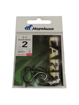 Крючки карповые Hayabusa L1 Black Nickel N 2
