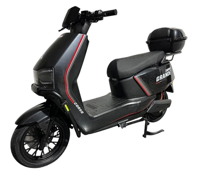 Електричний скутер Corso Grande GR-231055 (1) + 1 ЯЩИК АКУМ, двигун 2000W, акумулятор графеновий 72V/35Ah, колеса 12``, кофер, в коробці - Чорний