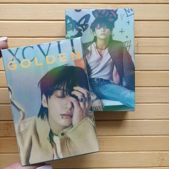 Lomo cards laser Ломо Мапи голографічні Чон Чонгук (전정국) Jeon Jungkook Golden БТС BTS 55 зображень 4571