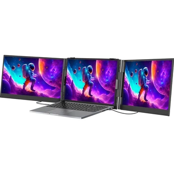 Монитор Blackview 15.3" DCM8 Dual Screen Portable monitor 3 in 1 Grey Black FHD IPS 60Hz (BVDCM8)