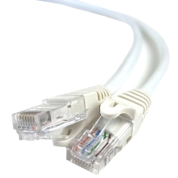 Патч-корд UTP Cat5e 1 м для підключення мережевого обладнання White