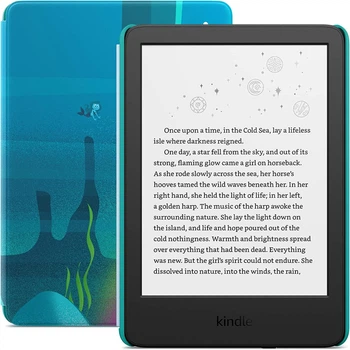 Электронная книга Amazon Kindle KIDS 16GB 11th Generation 2024 Edition с подсветкой и чехлом (Ocean Explorer)