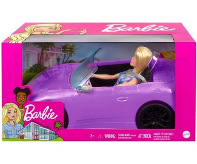 Samochód Barbie Kabriolet HBY29 Fioletowy (194735005185)