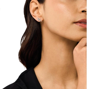 Серьги-гвоздики EMPORIO ARMANI из серебра в виде змеи, модный подарок на день рождения для девушки, соответствующий году по зодиаку EG361204