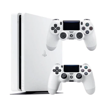 Консоль Sony PlayStation 4 SLIM 500GB White обслугована + 2 Геймпада бездротових DualShock 4 + гарантія Б/В