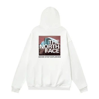 Худи The North Face демисезонное с капюшоном белое M (TNFH03)