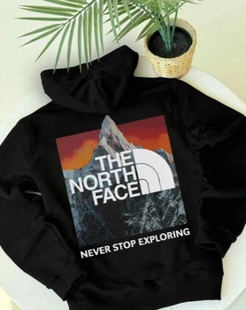 Худі The North Face демісезонне з капюшоном чорне XL (TNFH25)