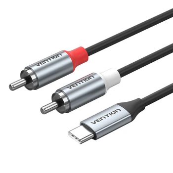 Кабель Vention BILHF Type-C - RCA 1 м Сірий (6922794792791)