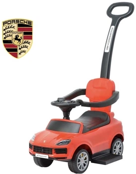 Дитяча машинка-каталка з батьківською ручкою Milly Mally Porsche Cayenne Червона (01044) (5907090701044)