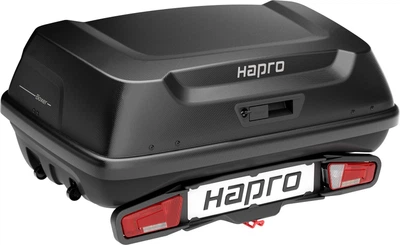 Бокс на фаркоп з кріпленням Hapro Boxer M (Hexagon Black) 37505 + Hapro Frame 37330 (HP 37505-37330)