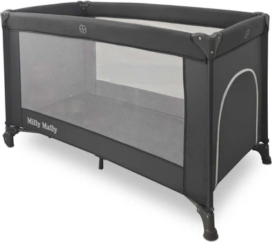 Ліжечко туристичне Milly Mally Mirage Dark Grey (5901761121902)