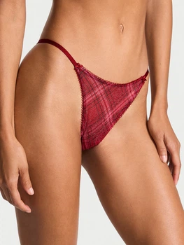 Трусики стрінги жіночі Victoria's Secret 847350760 XL Червоні (1161054734)