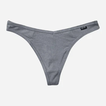 Трусики танга женские хлопковые Victoria's Secret 199221653 M Серые (1161057412)