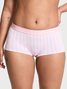 Трусики шорты женские хлопковые Victoria's Secret 739217232 XL Розовые (1159826286)