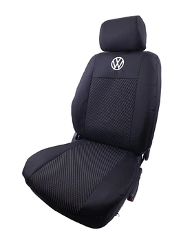 Чехлы мод.VW T4 Bus 1990-2003 (1+2) Черные "Автосвит"