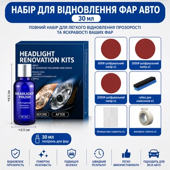 Набір для відновлення фар Headlight Renovation Kit 30 мл
