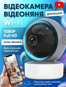 Камера видеонаблюдения видеокамера видеоняня IP камеры видеонаблюдение ночное видение обнаружение движения WIFI