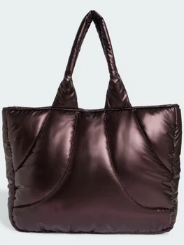Сумка шоппер Adidas Shopper Metallic Bag с логотипом спортивная 1159823380 (Бордовый One Size)