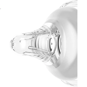 Детская бутылочка Evorie Exquisite Series Tritan с широким горлышком, 300 мл, дымчато-розовый с оранжевым оттенком (от 6 до 12 месяцев)