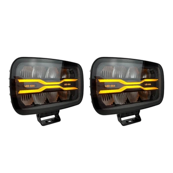 LED фари Light X 9" 90W Osram Дальнє світло DRL Поворот 10-32V IP69K компллект 2 шт