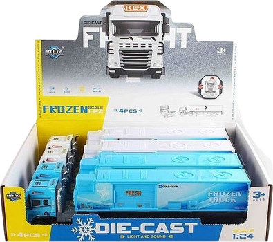 Zestaw do zabawy Hipo Ciężarówka chłodnia 39 cm 4 szt. HAT41 (5902447057386)