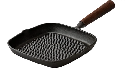 Сковорода Чугунная onlycook Steak Frying Pan Антипригарная для жарки стейков 23х21.6 см (100057252092)