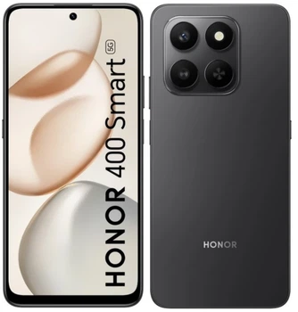 Мобільний телефон HUAWEI Honor 400 Smart NFC, Black, 6.78", Snapdragon 6s Gen 3 (2.3ГГц), 6 ГБ, 128 ГБ, 2 Sim