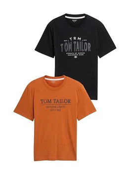 Футболка Tom Tailor М0138915 (1048076) колір коричневий чорний (М0138915 - 248797)