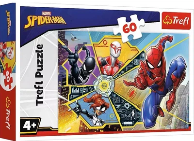 Пазл Trefl 60 елементів — Marvel Spider-Man: У павутині Спайдермена (17372)