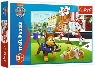 Пазл Trefl 30 елементів — PAW Patrol: Щенячий патруль — Щенята в дії (18306)