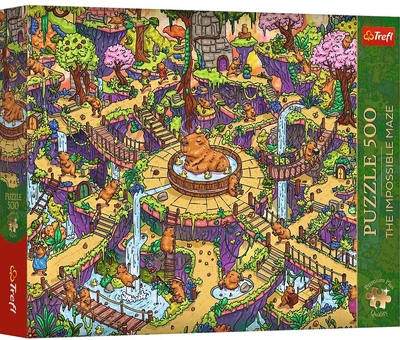 Пазл The Impossible Maze: Забавные капибары — 500 элементов / Trefl Premium Plus Quality (37631)