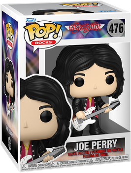 Фигурка Funko Pop! Rocks: Aerosmith — #476 Джо Перри с белой гитарой (Joe Perry with White Guitar)