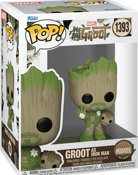 Фигурка Funko Pop! MARVEL: Venom War — #1393 Groot as Iron Man, Грут в образе Железного Человека