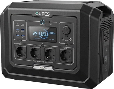 Зарядна станція OUPES Mega 1 S1 / 2000 Вт / 1024 Вт⋅год / LiFePO4 (42-00306)