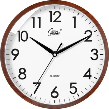 Часы настенные Compass C2877 кварцевые, кофейное дерево, 33.5 см