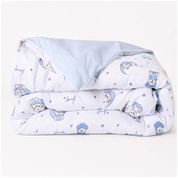 Підковдра Дитяча Муслін-Поплін Sleepy Bear 110*140 Блакитний