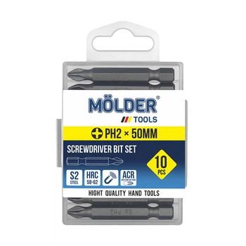 Набір біт MOLDER, PH2x50мм, 10шт в пл. упаковці