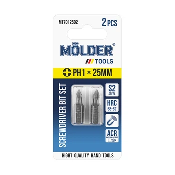Набір біт MOLDER, PH1x25мм, 2шт в блістері