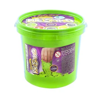 Кинетический песок Dankotoys KidSand зеленый 1200 г